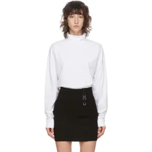 1017 ALYX 9SM White Visual Logo Roll Turtleneck