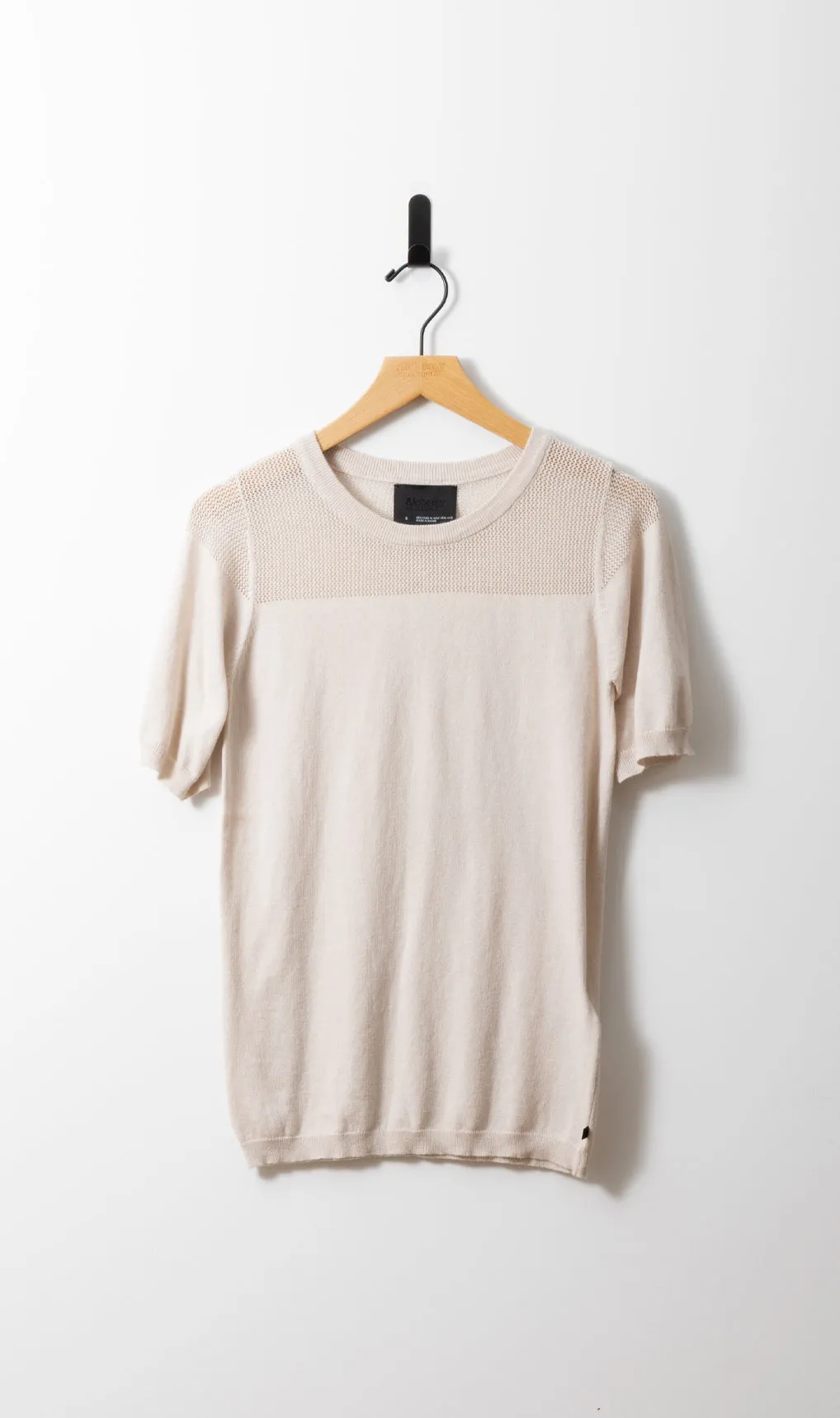 14GG COTTON SILK MESH KNIT TEE - CLEARANCE