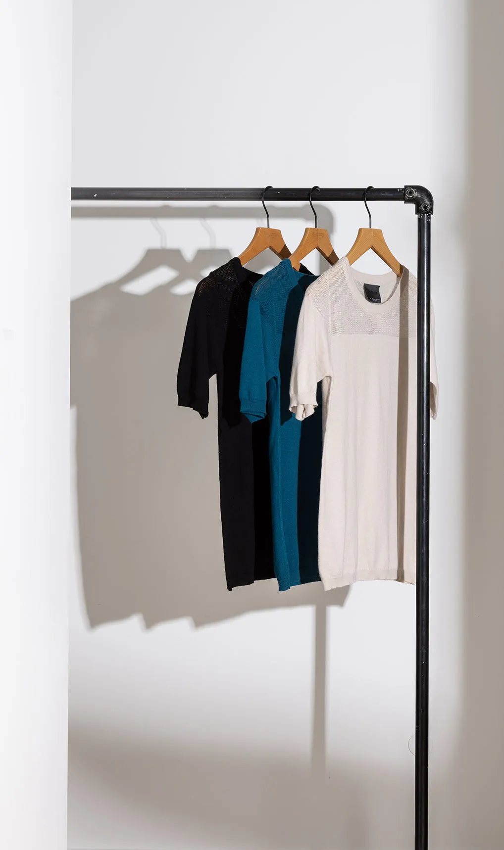 14GG COTTON SILK MESH KNIT TEE - CLEARANCE