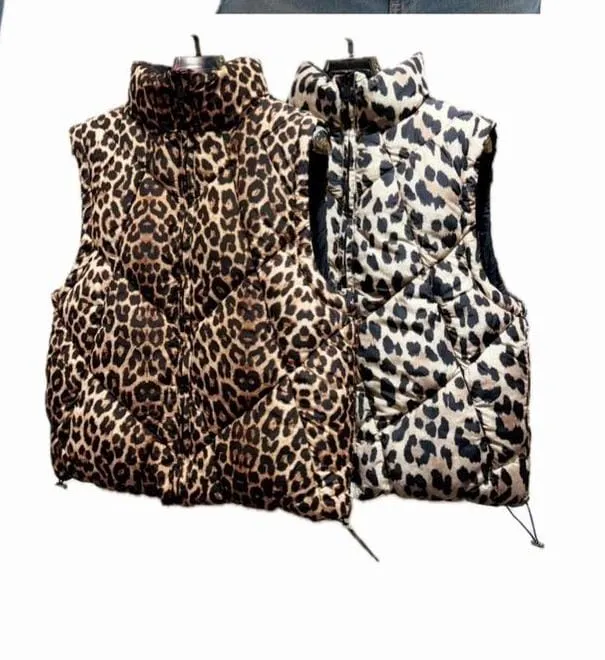 (4p.pack) Leopard Print Reversible Gilet