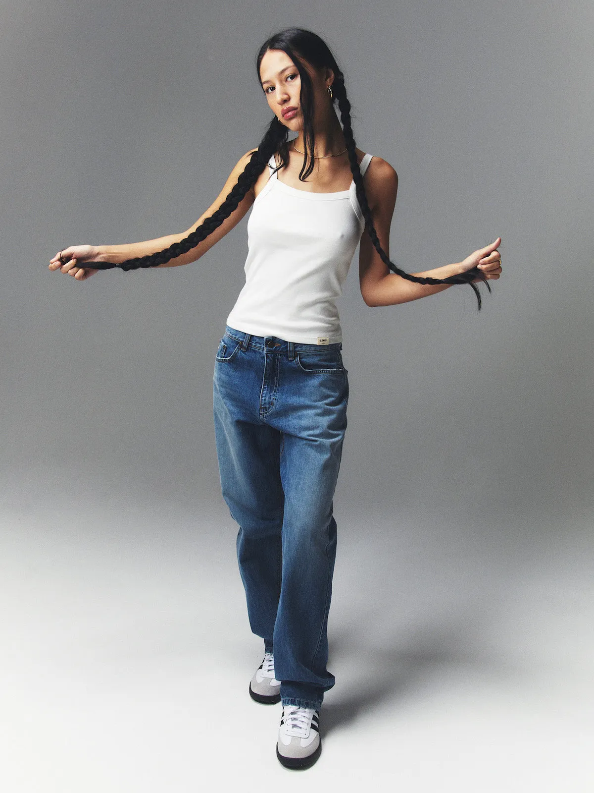93 Mid-rise Loose Fit Jeans In Blue