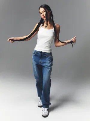 93 Mid-rise Loose Fit Jeans In Blue