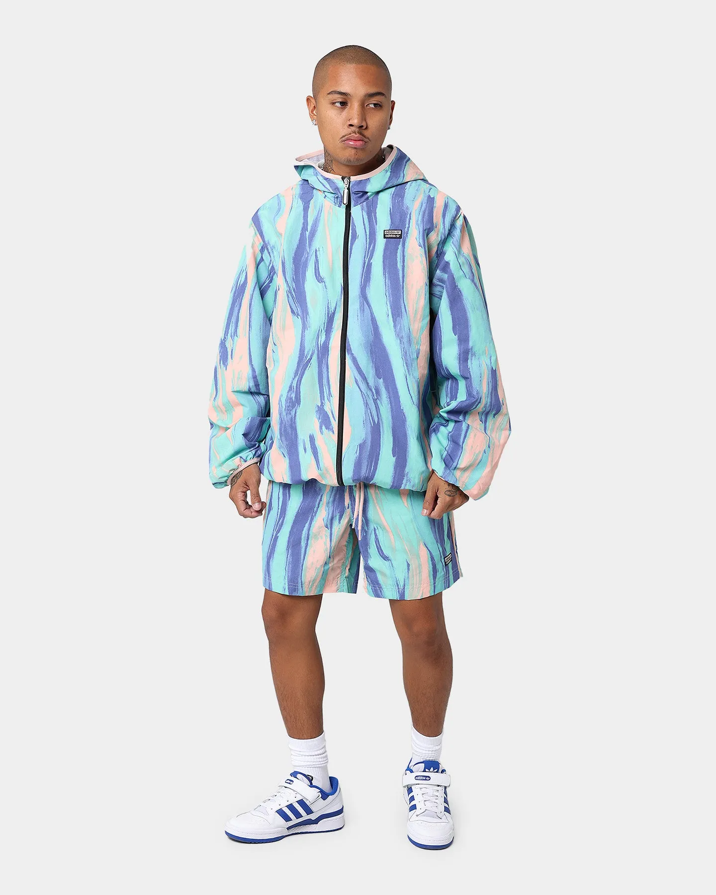 Adidas Marbled Paint Patrick Kyle Windbreaker Vapor Pink/Multi Colour
