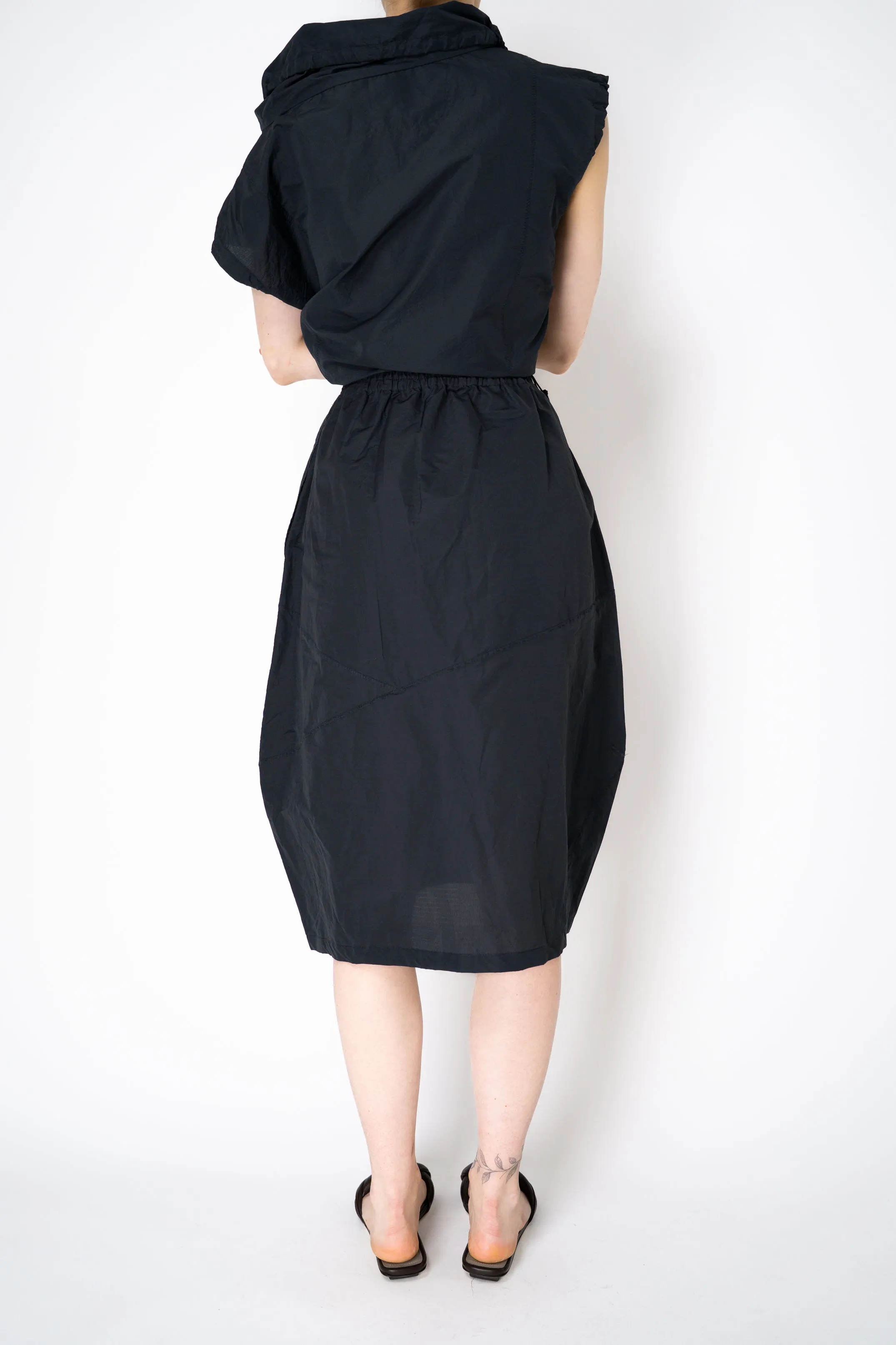 Annette Gortz Lightweight Technical Cotton Skirt in Black