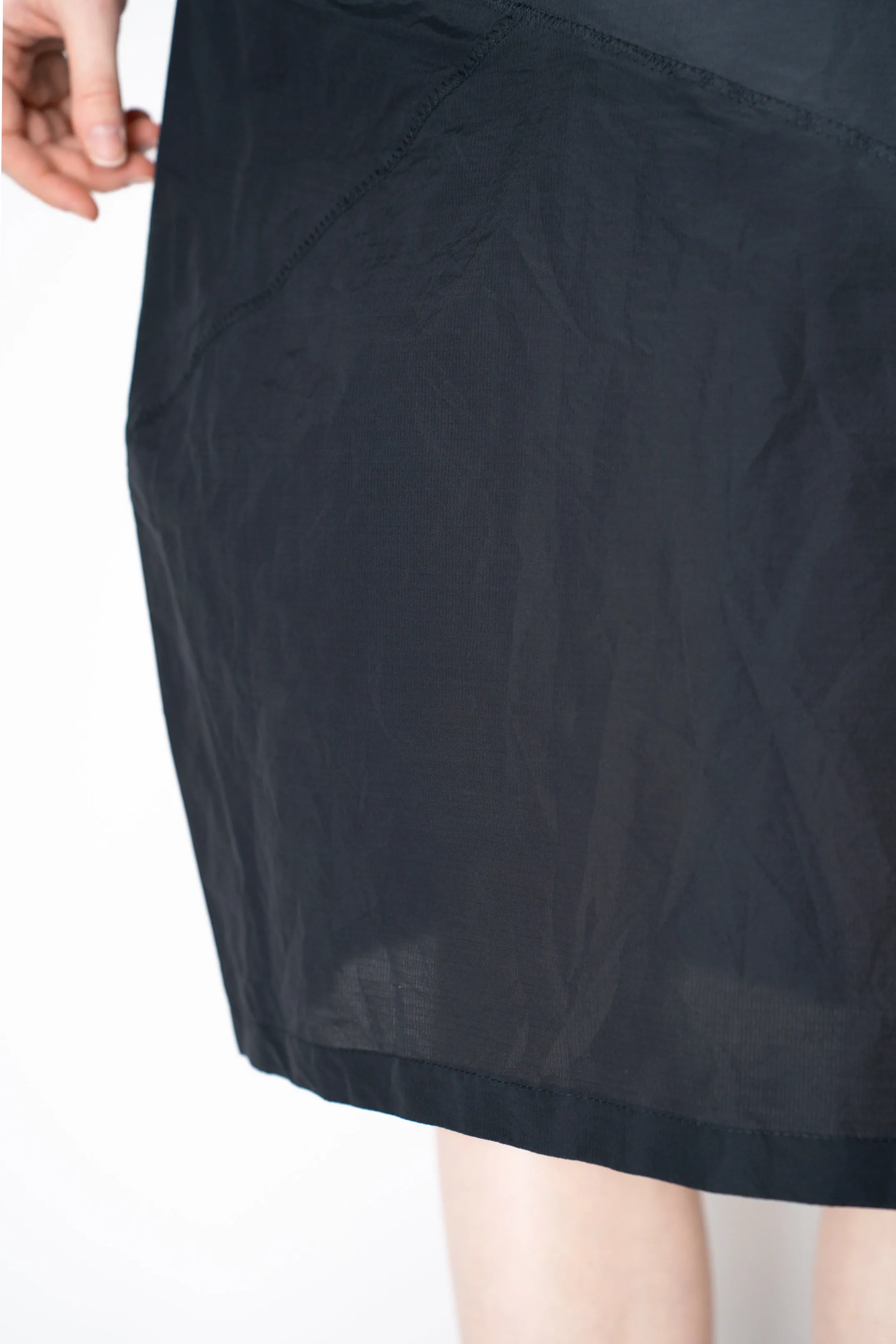 Annette Gortz Lightweight Technical Cotton Skirt in Black