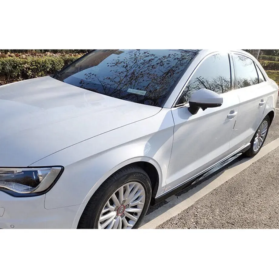 Audi A3 8V Sedan Gloss Black Side Skirts (15-19)