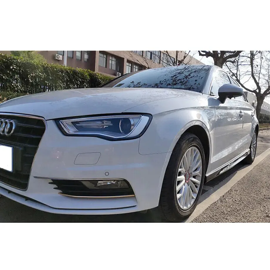 Audi A3 8V Sedan Gloss Black Side Skirts (15-19)