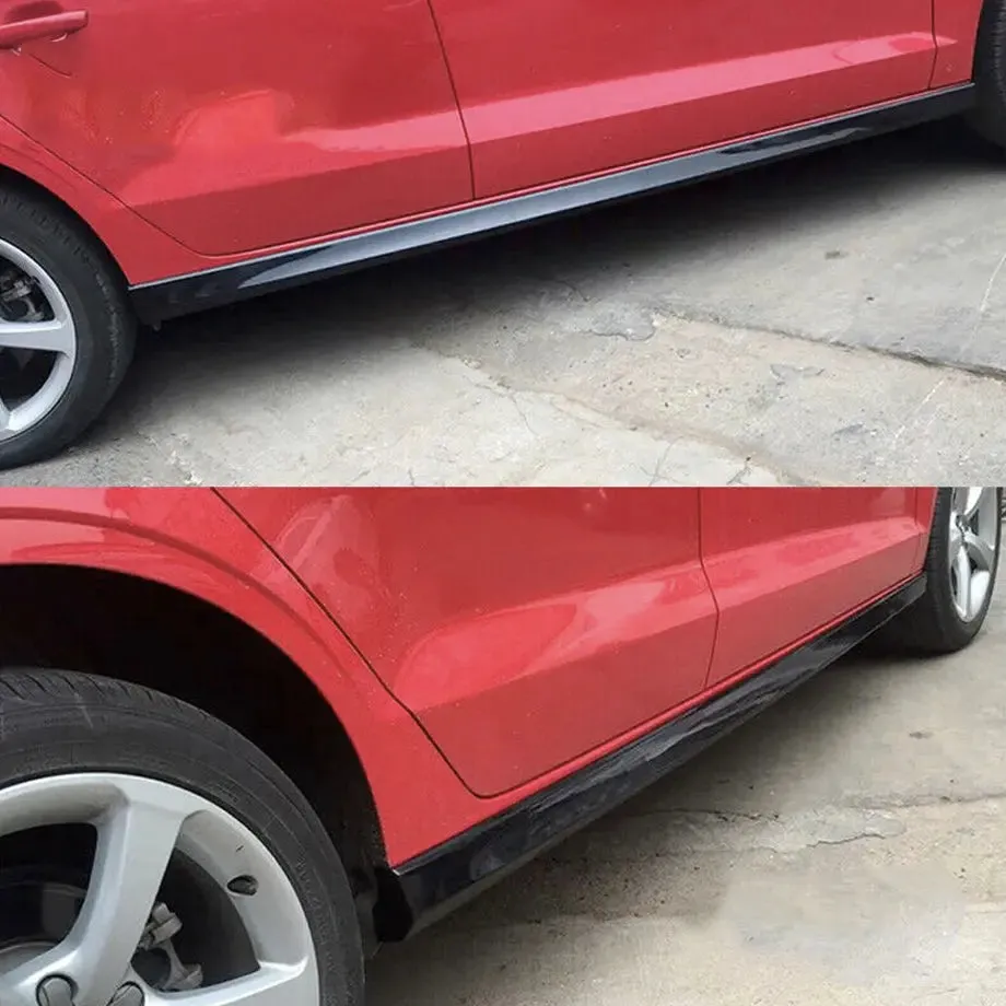 Audi A3 8V Sedan Gloss Black Side Skirts (15-19)