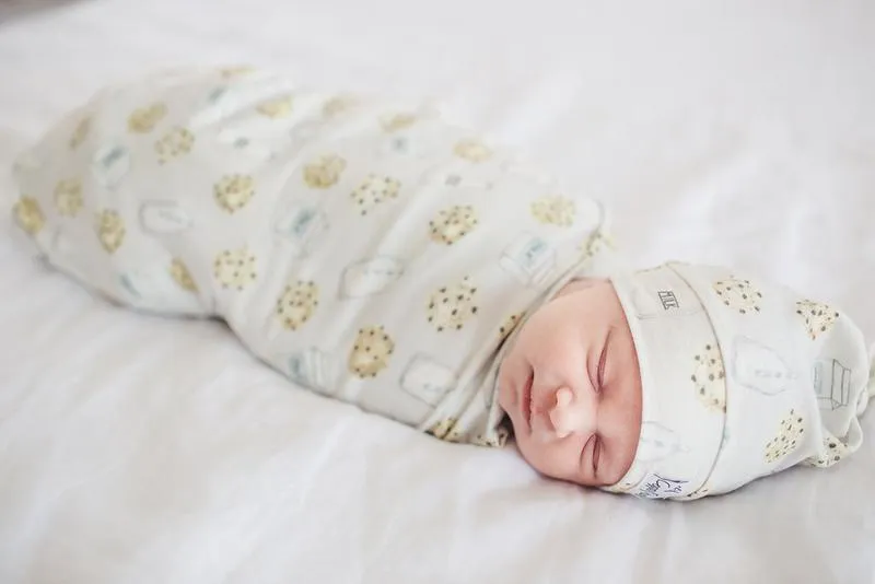 Baby Top Knot Hat | Milk & Cookies