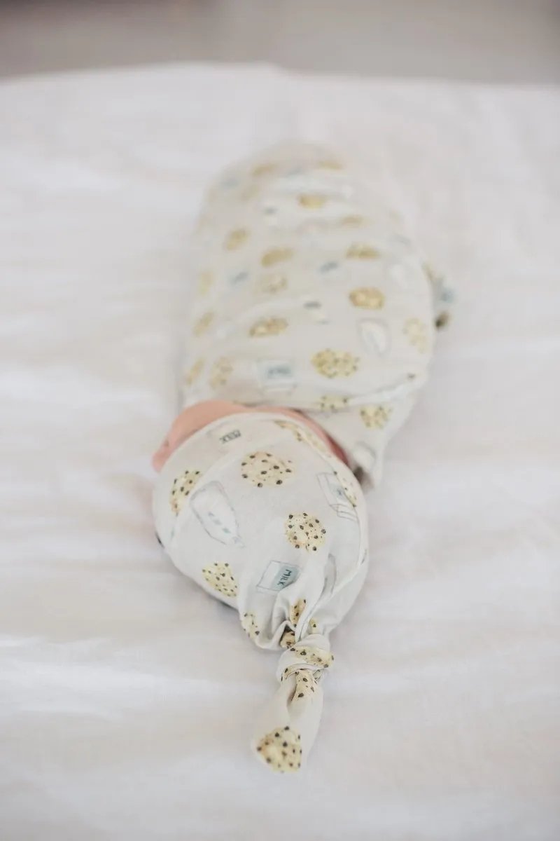 Baby Top Knot Hat | Milk & Cookies