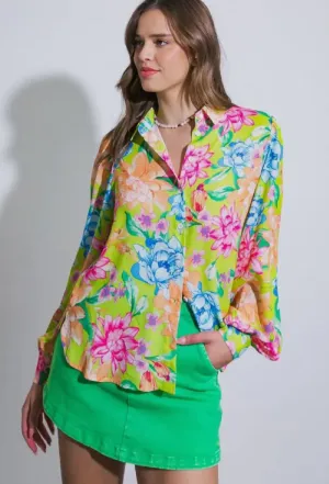 Be Bold Spring Floral Top