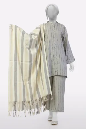 Beige Plain Dupatta