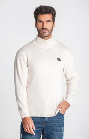 BEIGE SMOOTH TURTLENECK