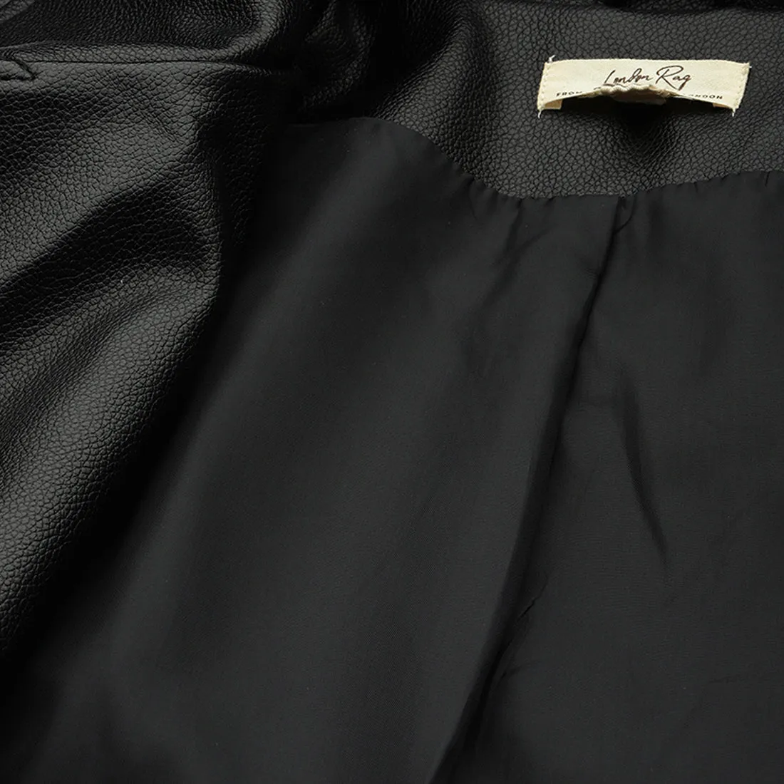 Belted Oversized Biker Jacket