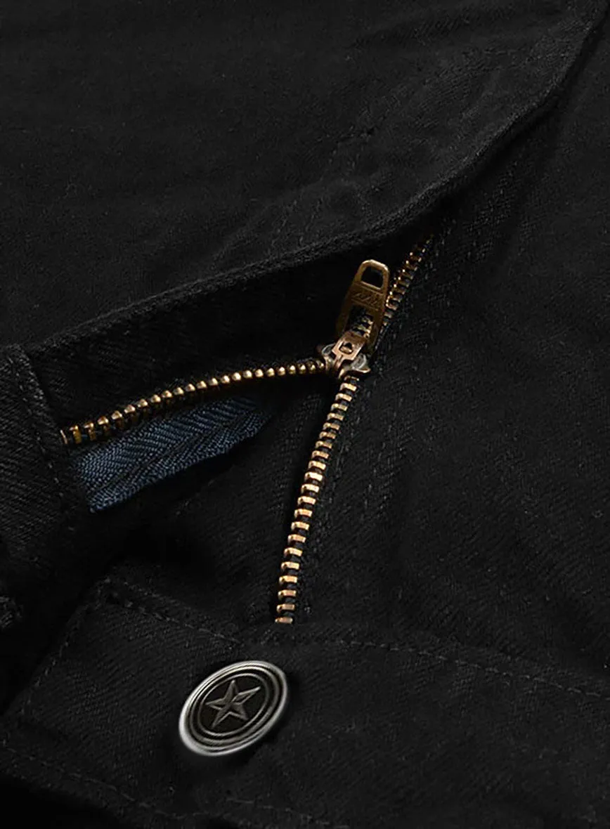 Black Overdyed Denim Jeans