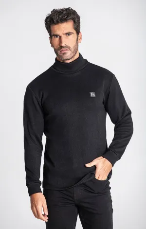 BLACK SMOOTH TURTLENECK