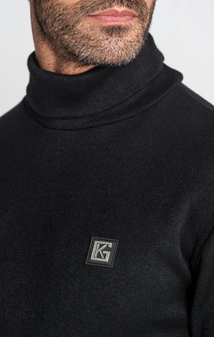 BLACK SMOOTH TURTLENECK