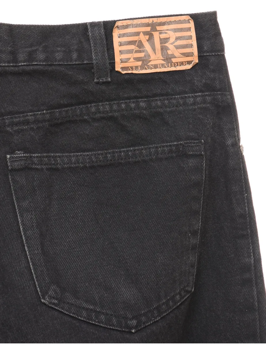 Black Straight-Fit Classic Jeans - W34 L31