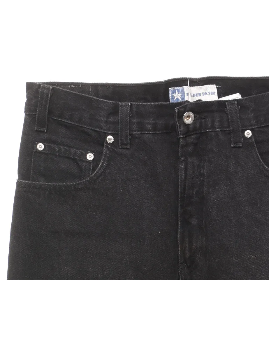 Black Straight-Fit Classic Jeans - W34 L31