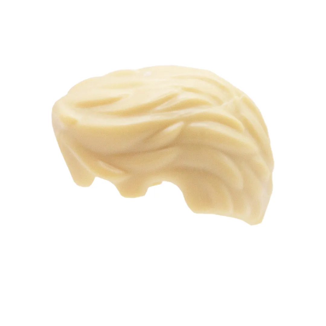 Blonde Trendy Swept Back Hair with Wavy Fringe - LEGO Minifigure Hair