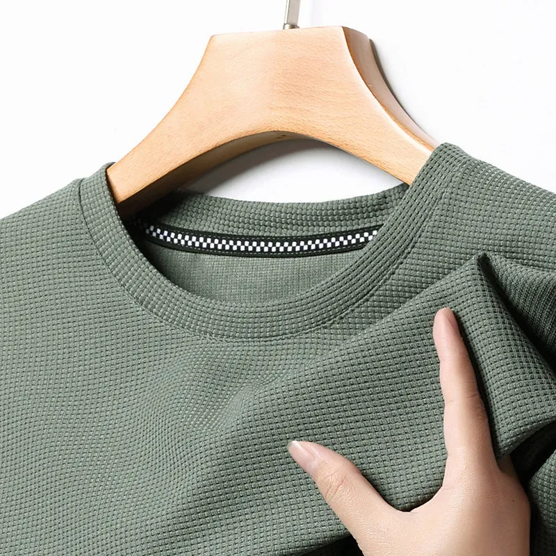 Breathable Waffle Weave T-shirt