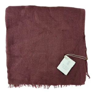Brunello Cucinelli Cashmere Scarf Plum - Large Luxury Women Shawl SALE