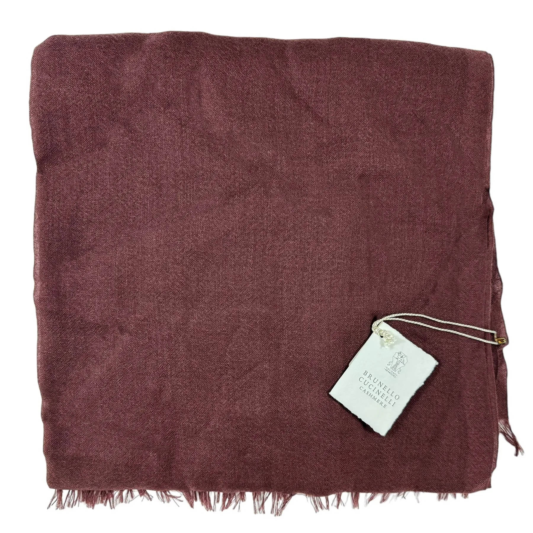 Brunello Cucinelli Cashmere Scarf Plum - Large Luxury Women Shawl SALE