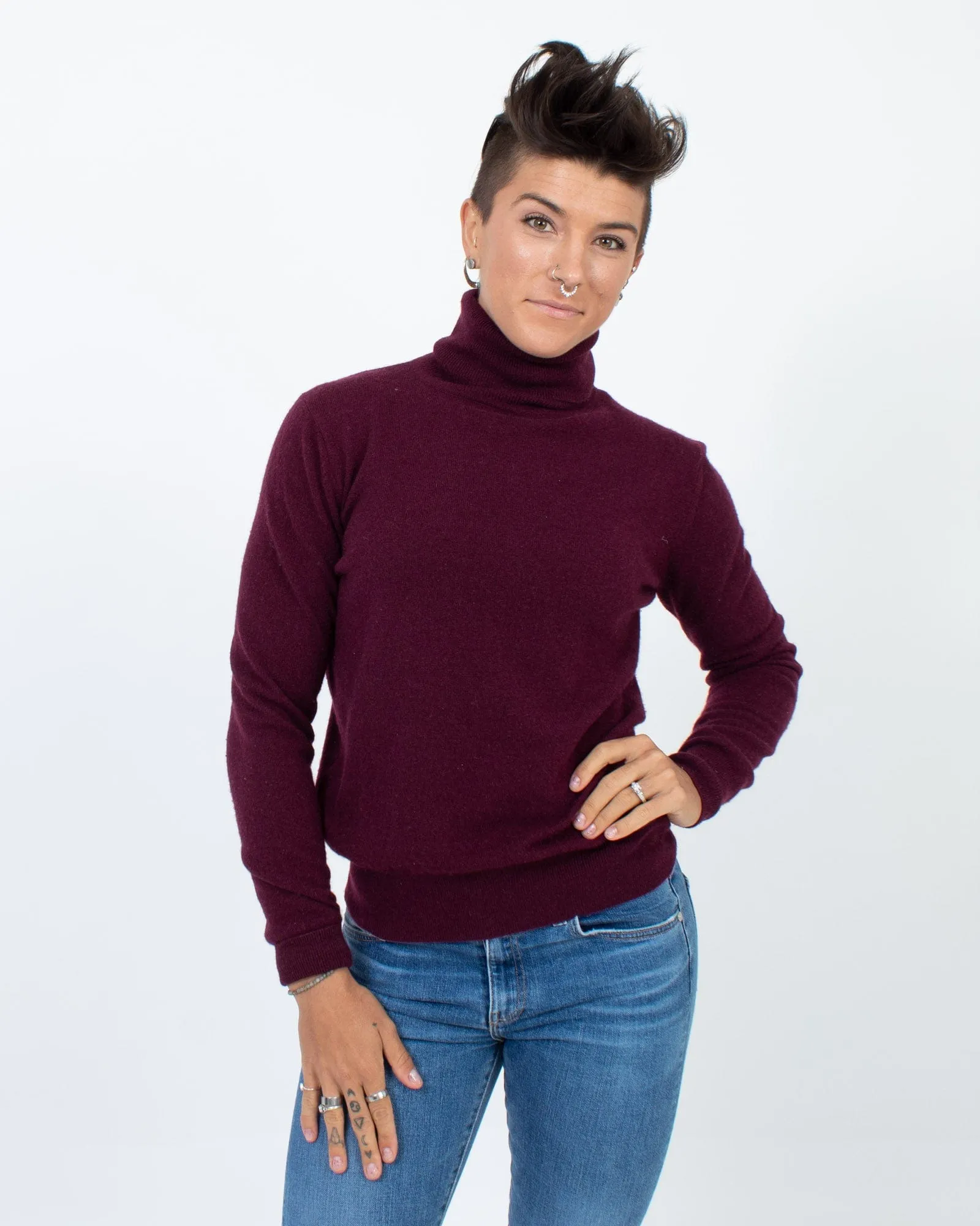 Burgundy Cashmere Sweater