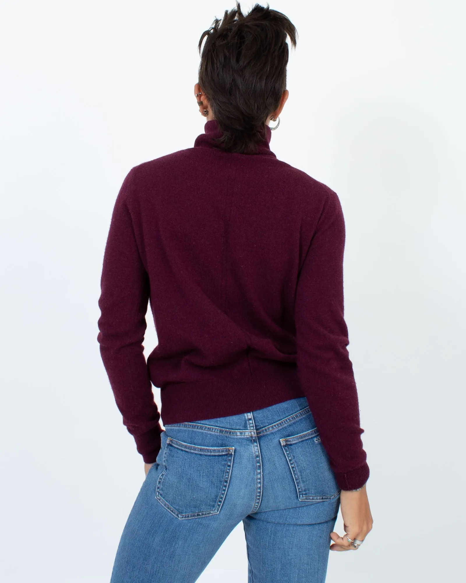 Burgundy Cashmere Sweater