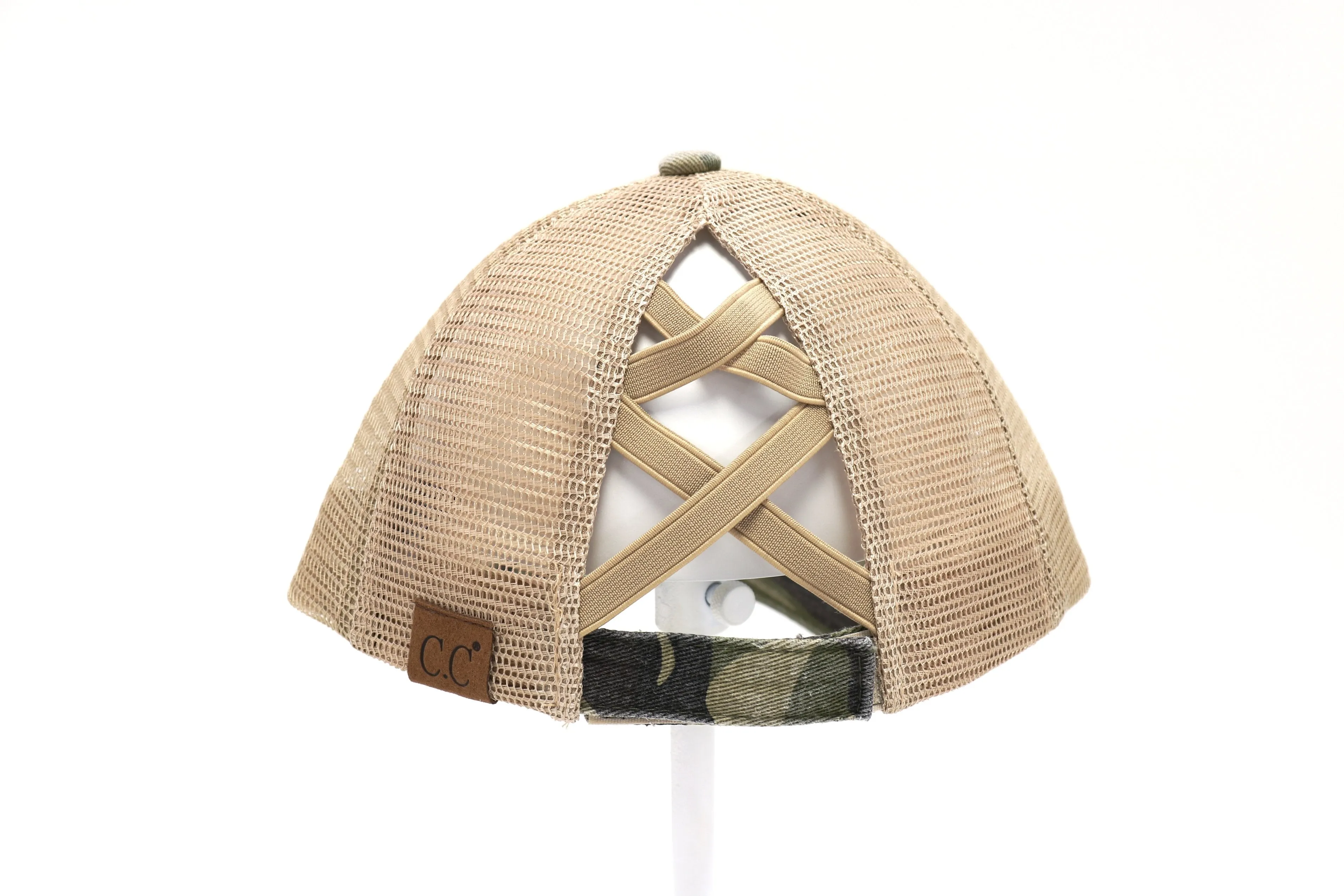 CC Cross Back Cap, Camo, 5 Colors