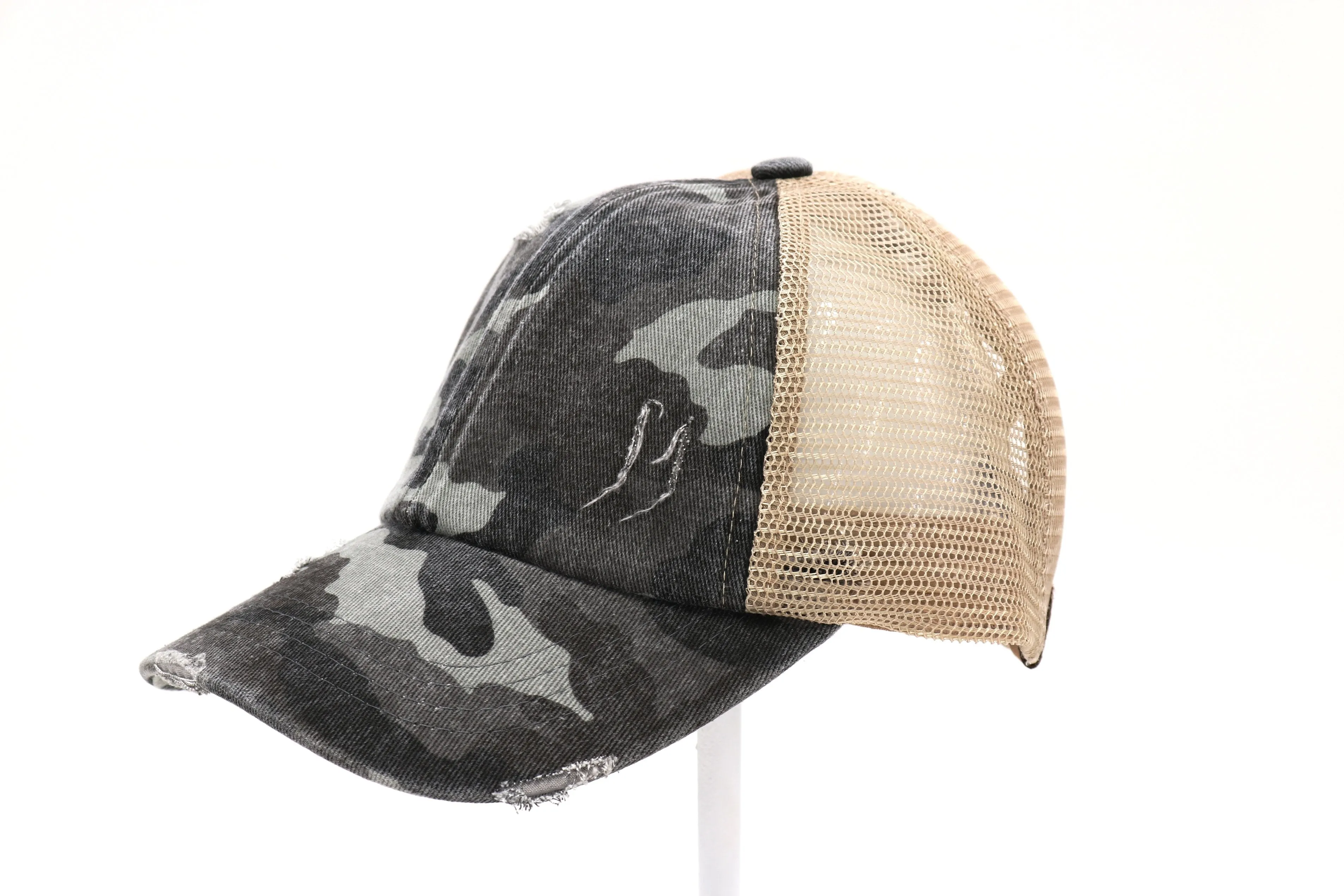 CC Cross Back Cap, Camo, 5 Colors