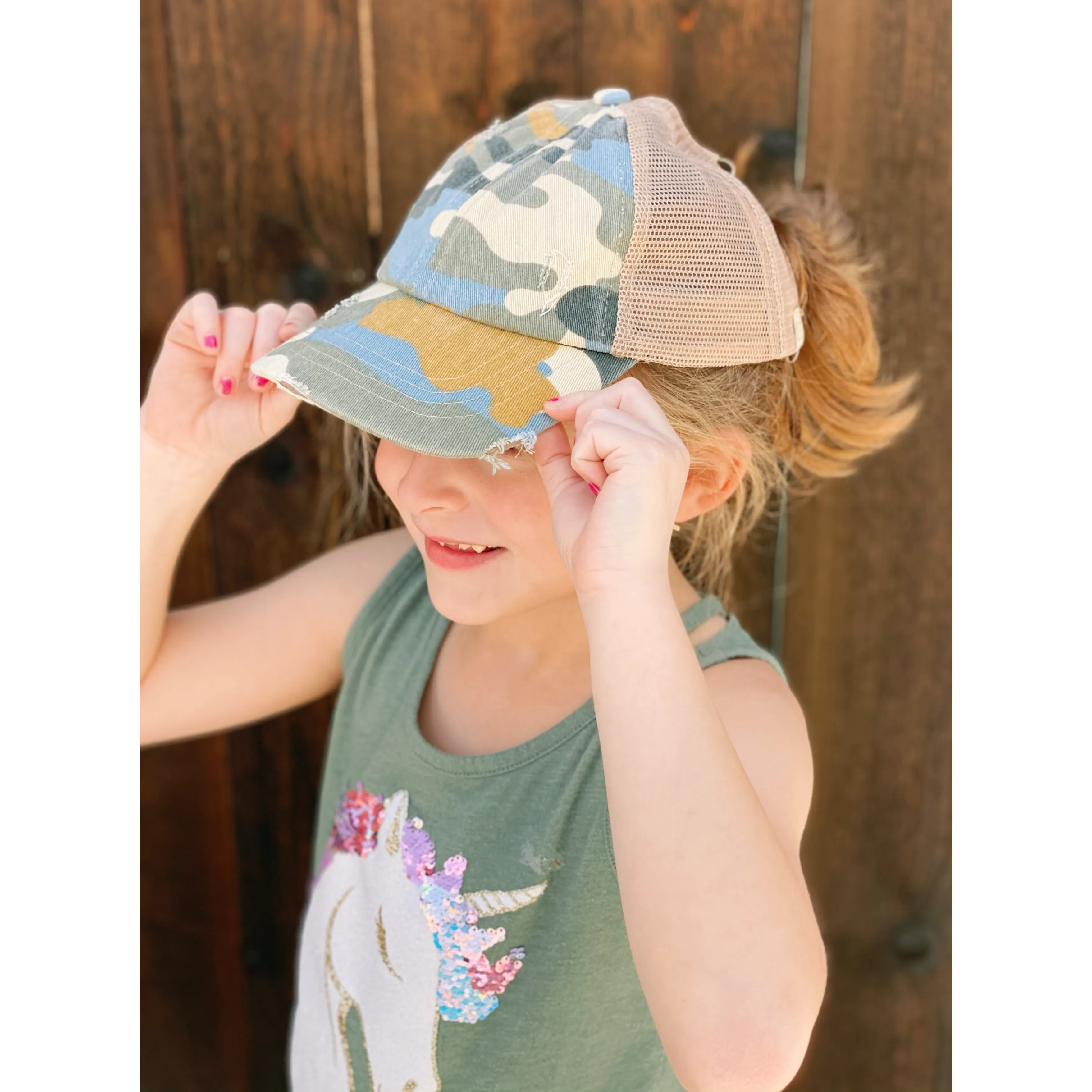 CC Cross Back Cap, Camo, 5 Colors