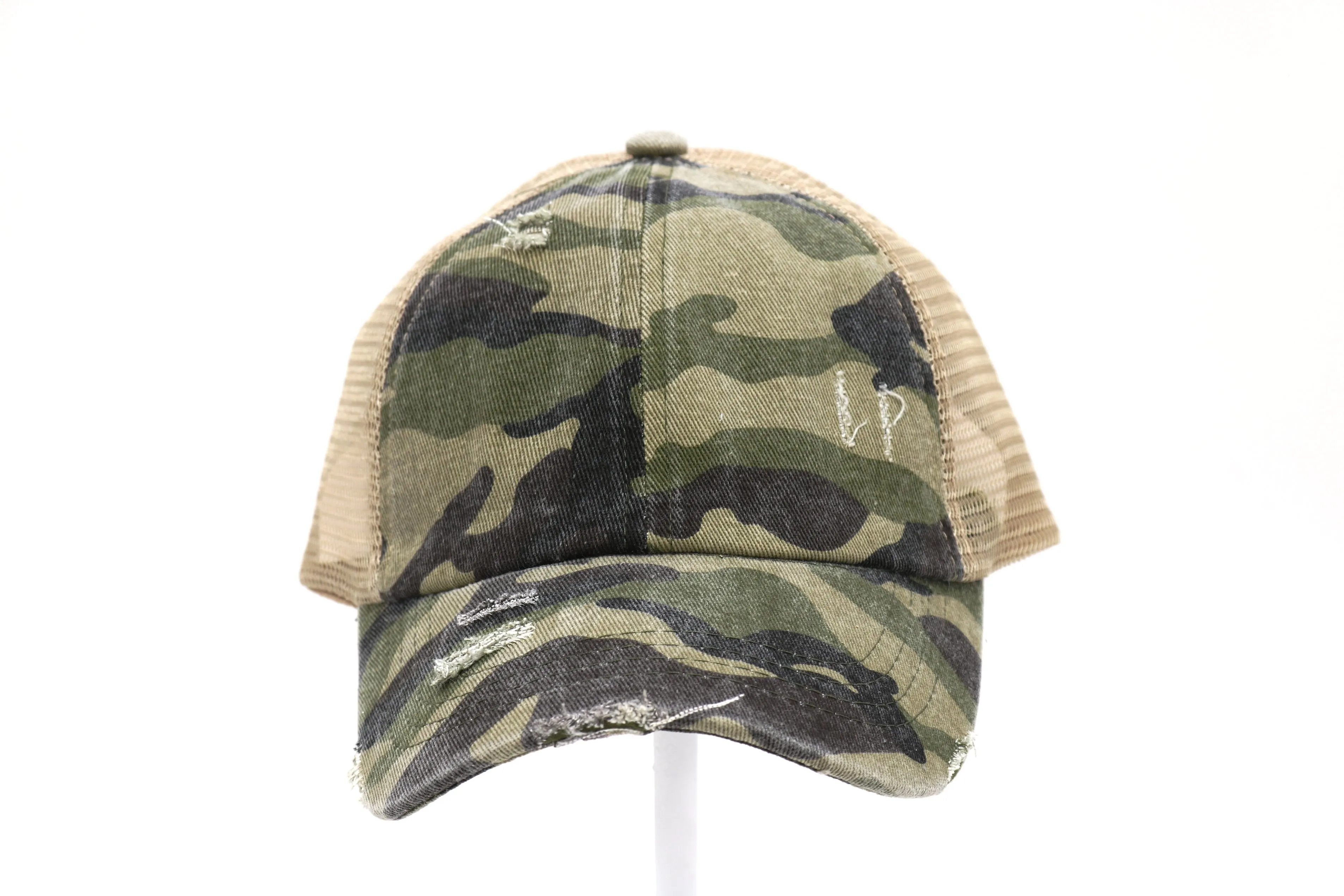 CC Cross Back Cap, Camo, 5 Colors