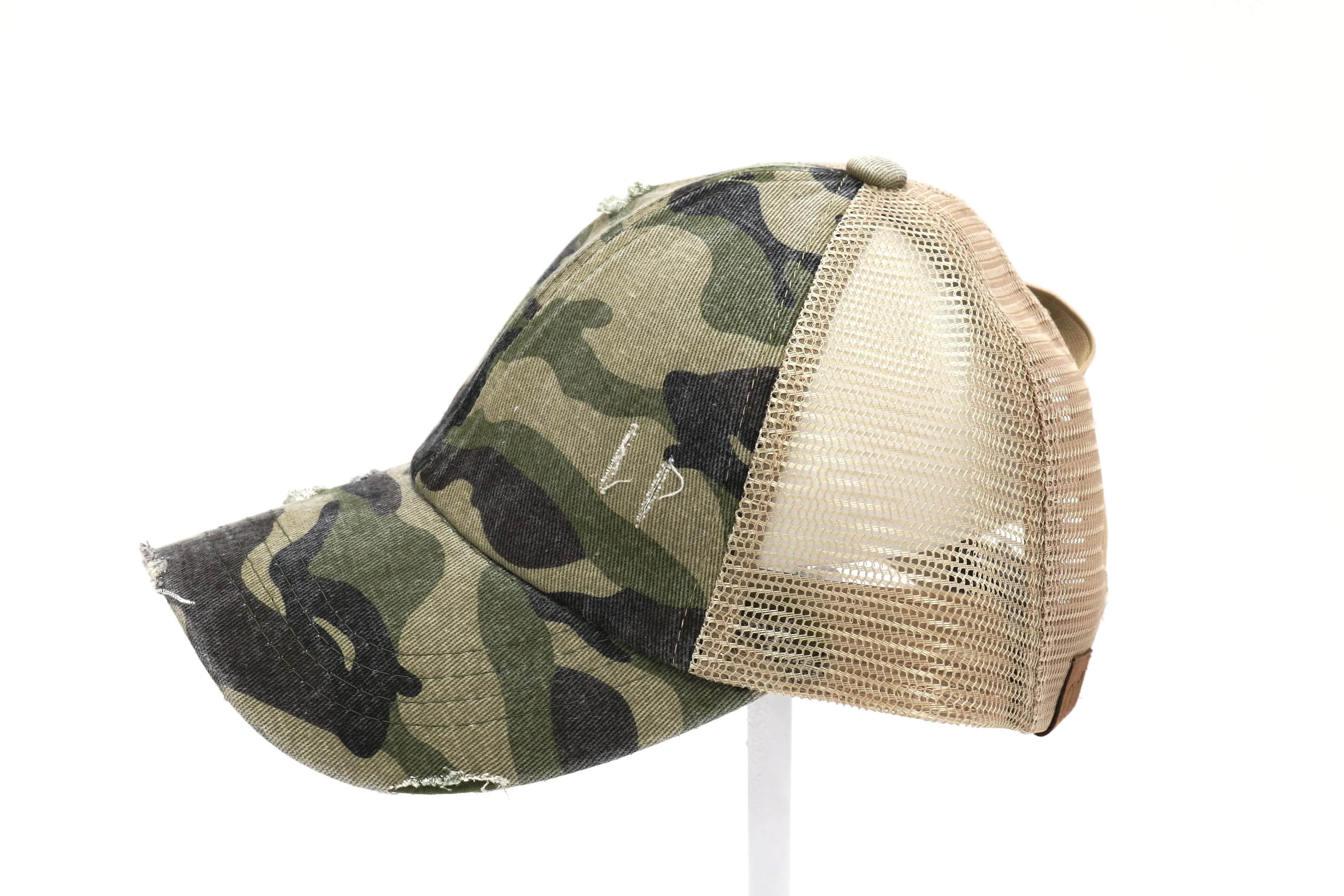 CC Cross Back Cap, Camo, 5 Colors