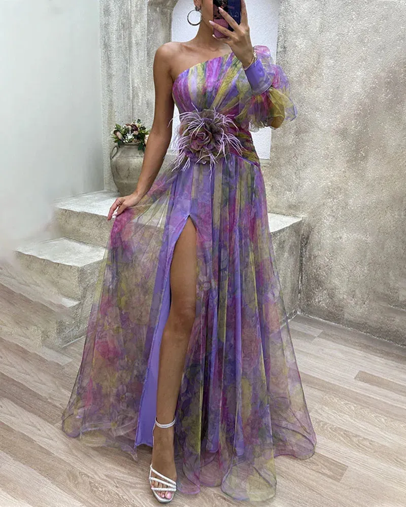 Cecilia™ | Asymmetrical Sleeve Dress
