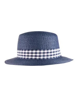 Check Boater Hat