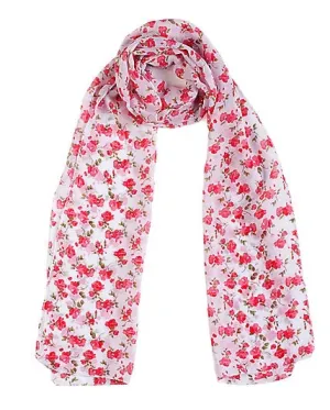 Cherry Print Chiffon Scarf
