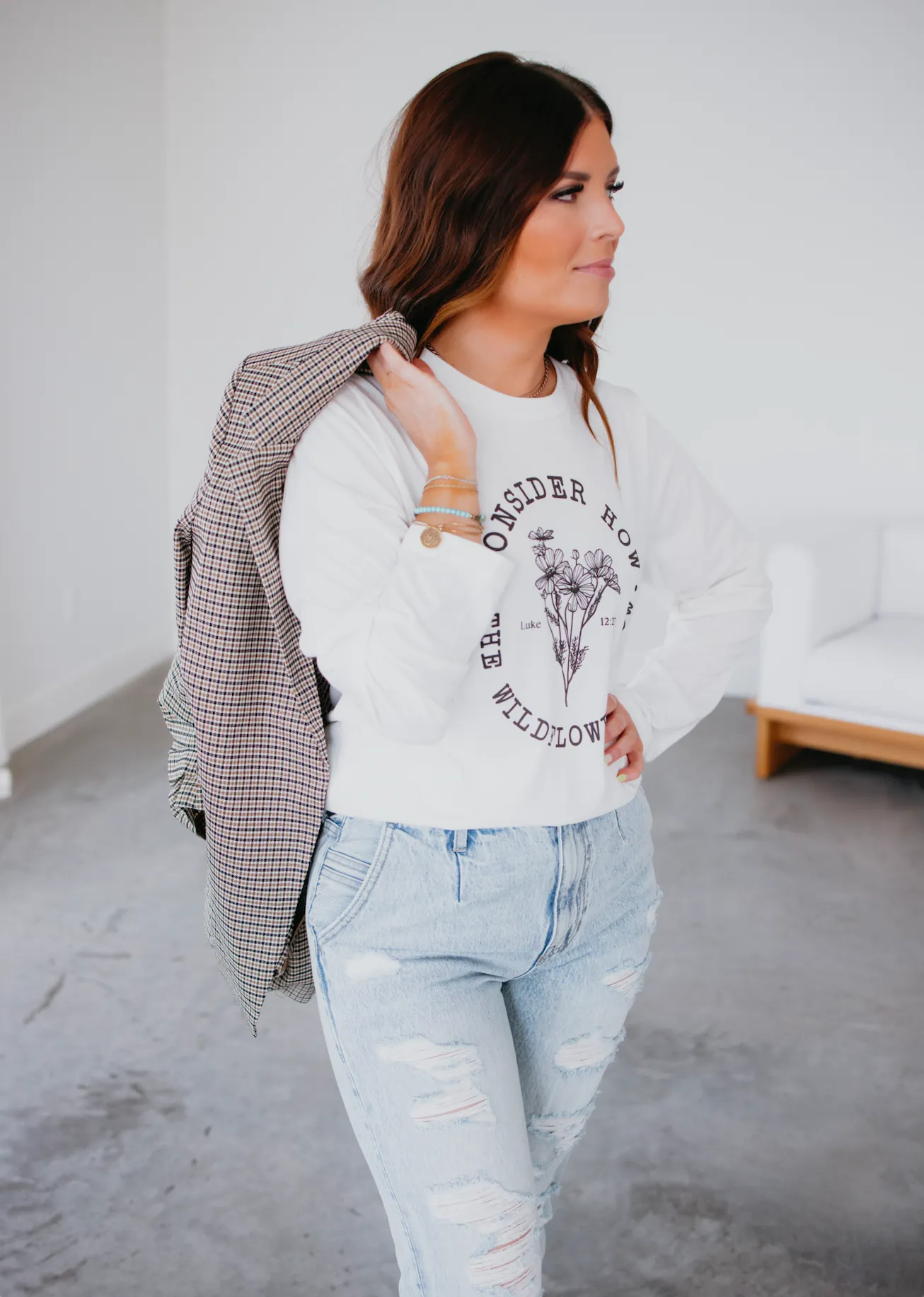 Claire Plaid Blazer