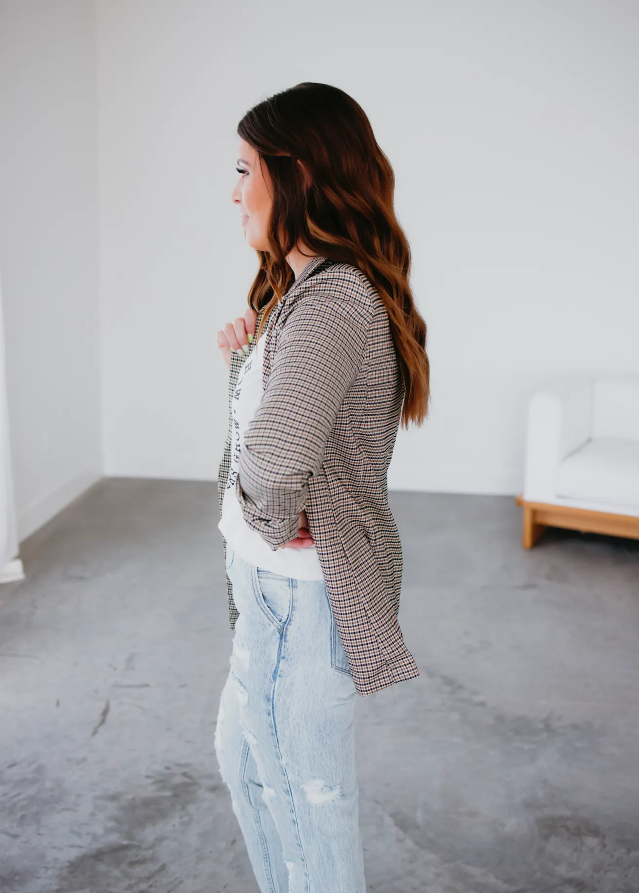 Claire Plaid Blazer
