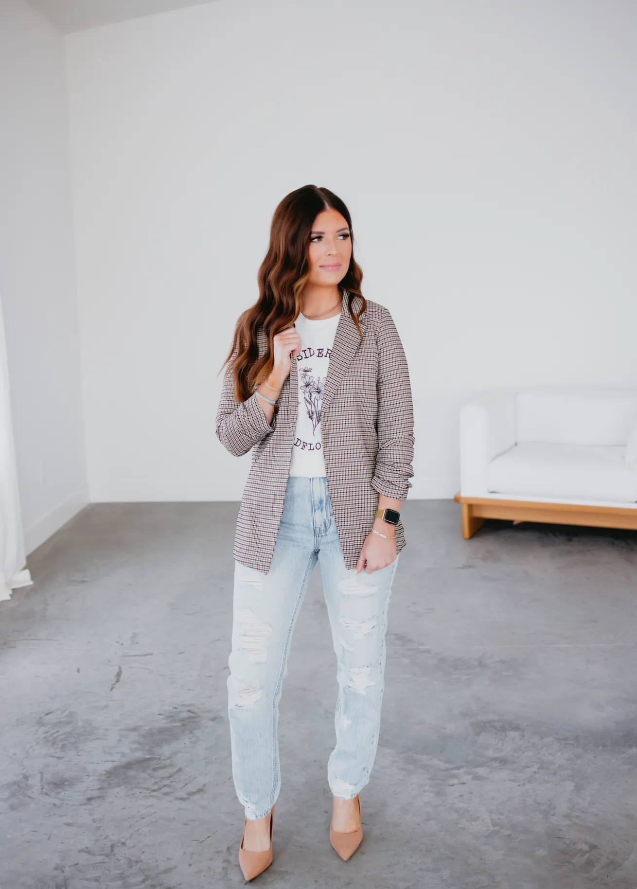 Claire Plaid Blazer