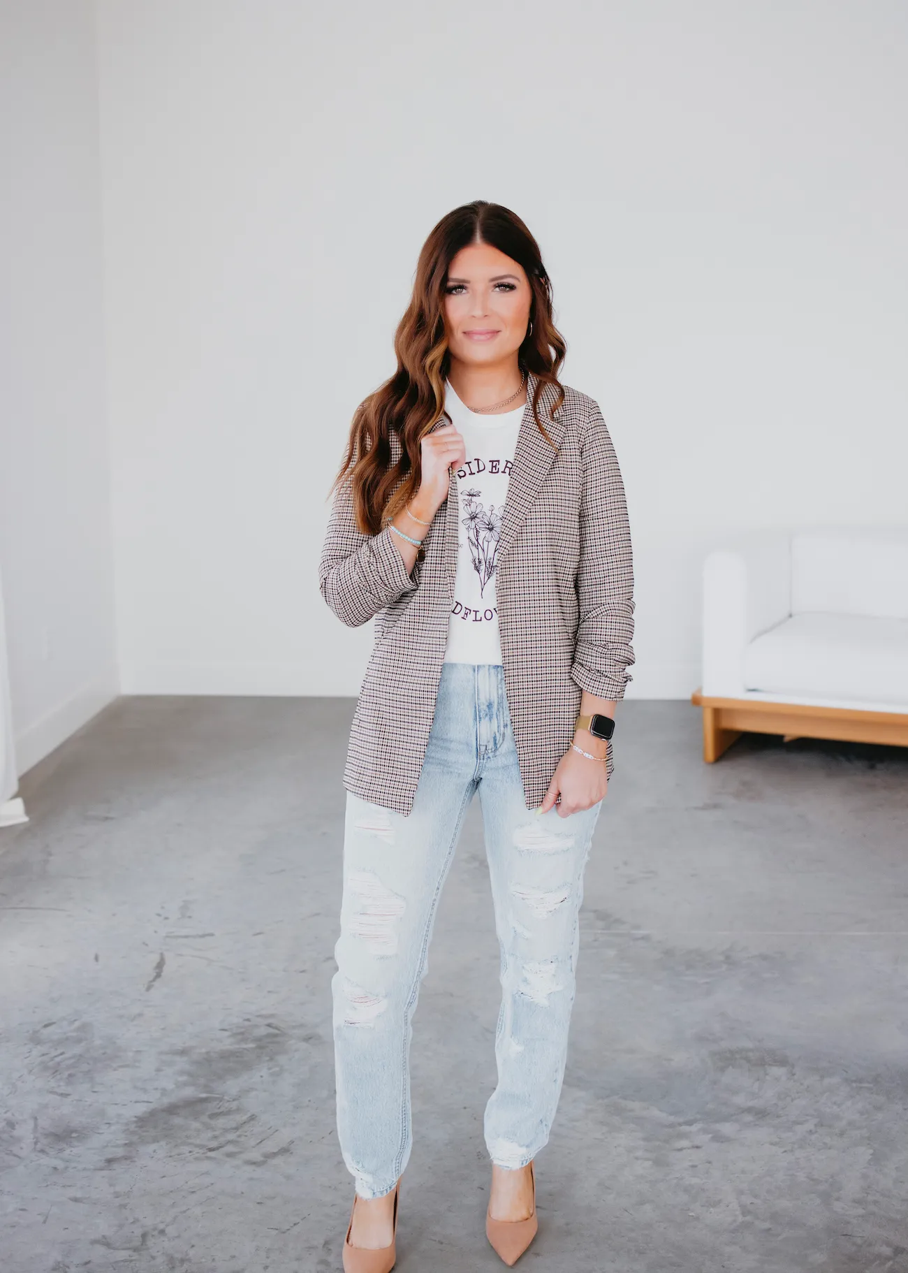 Claire Plaid Blazer