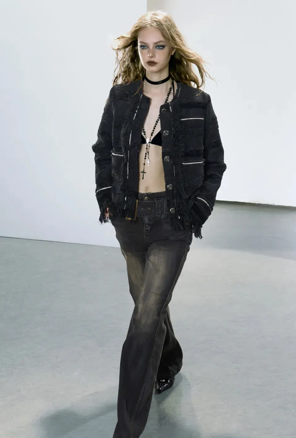 Classic Belted Jeans