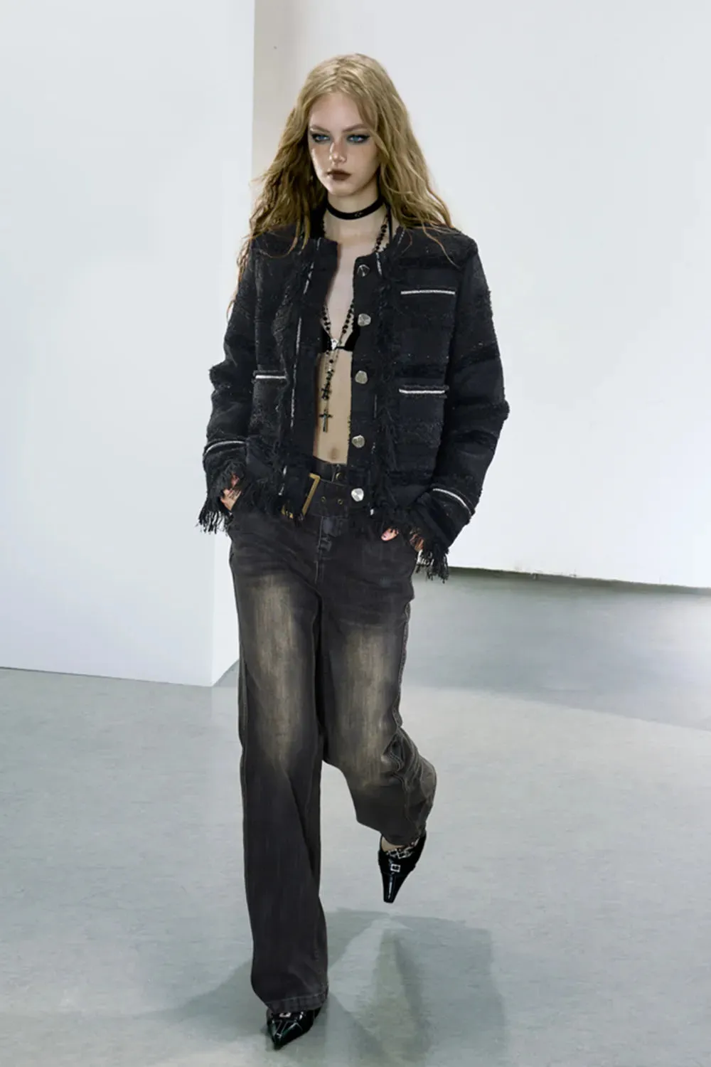 Classic Belted Jeans