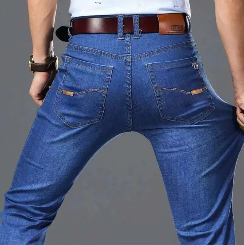 Classic Black Blue Men's Jeans