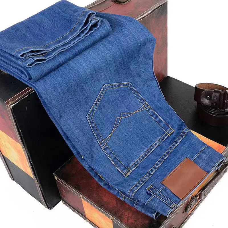 Classic Black Blue Men's Jeans
