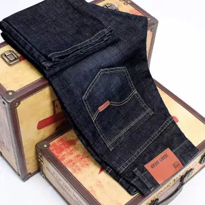 Classic Black Blue Men's Jeans