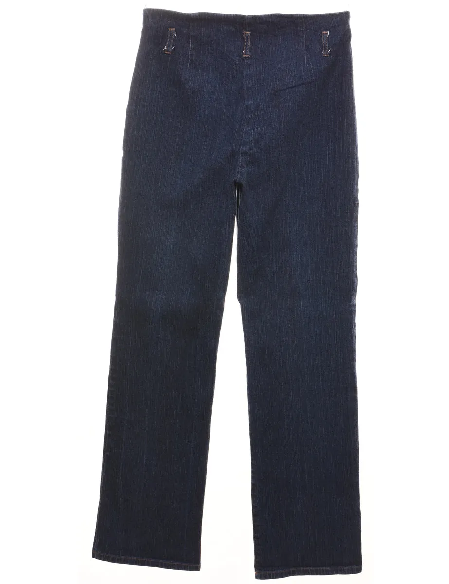 Classic Dark Wash Straight-Fit Jeans - W28 L32