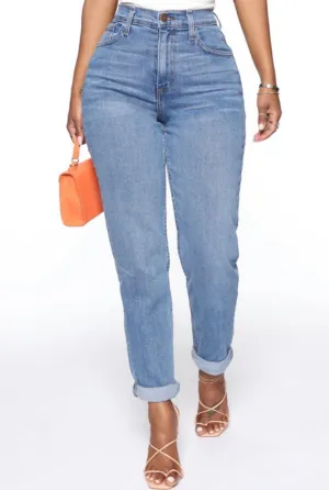 Classic Mom Jeans High Rise (medium wash)