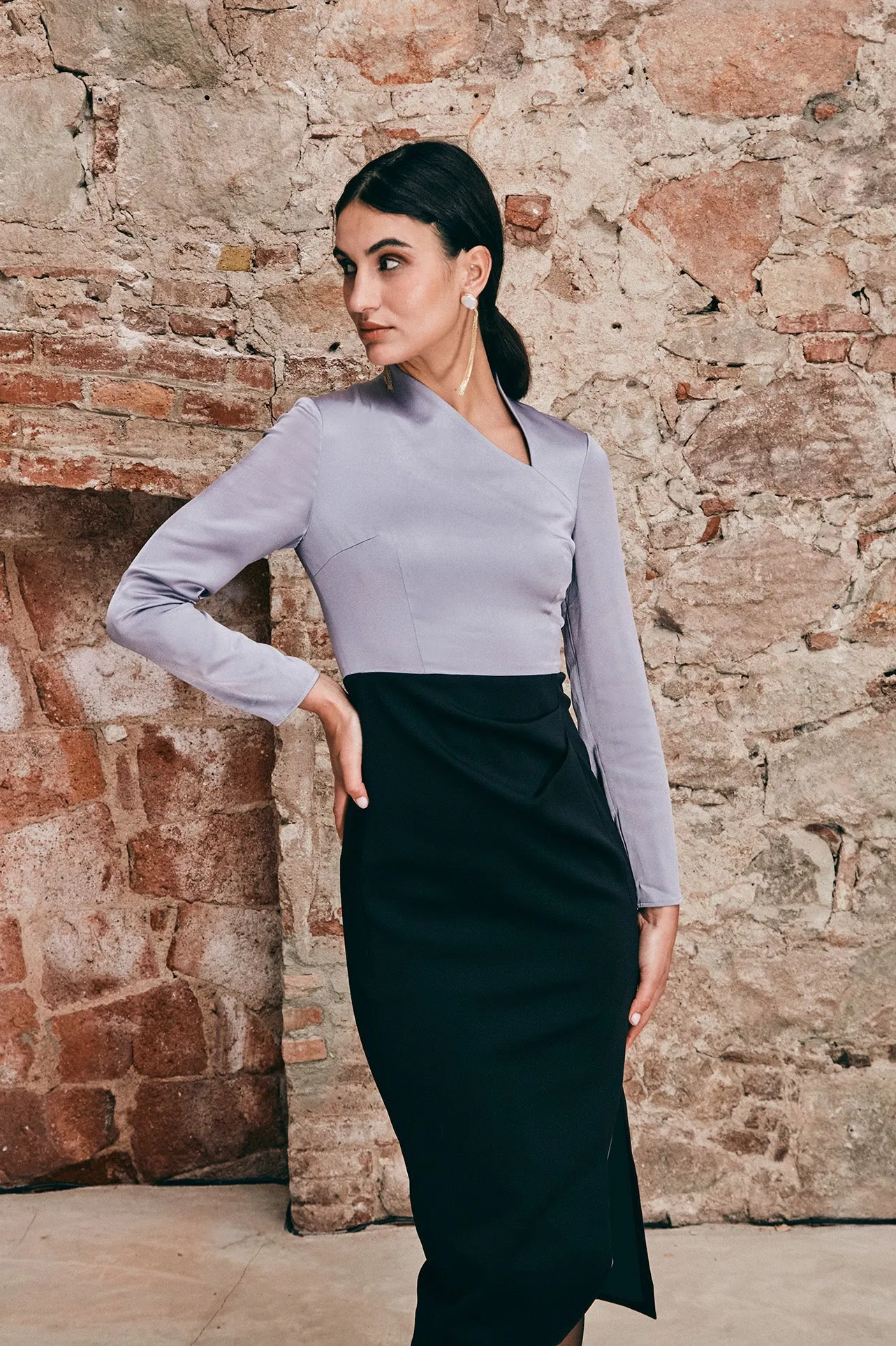 COLORBLOCK DRESS