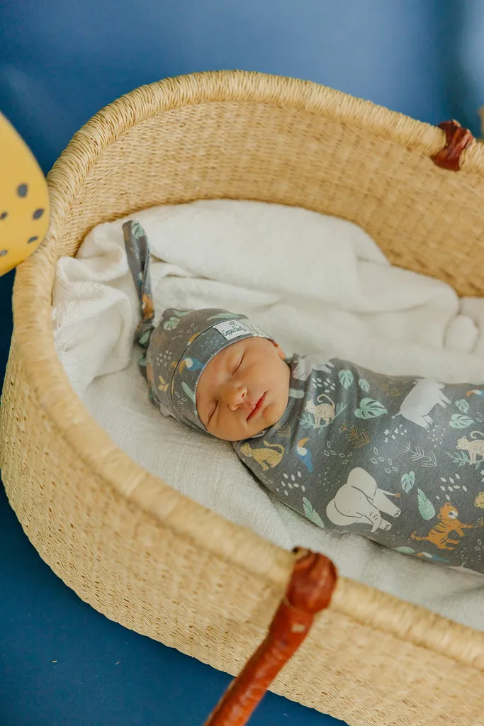 Copper Pearl Newborn Top Knot Hat | Bengal